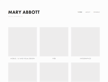 Tablet Screenshot of maryabbott.com